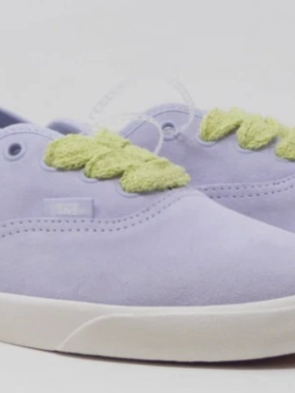 NEW Vans Authentic Low Pro Fat Laces Suede Lilac Purple Sneakers Shoes 6.0